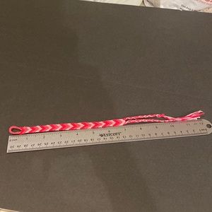 Pink friendship bracelet